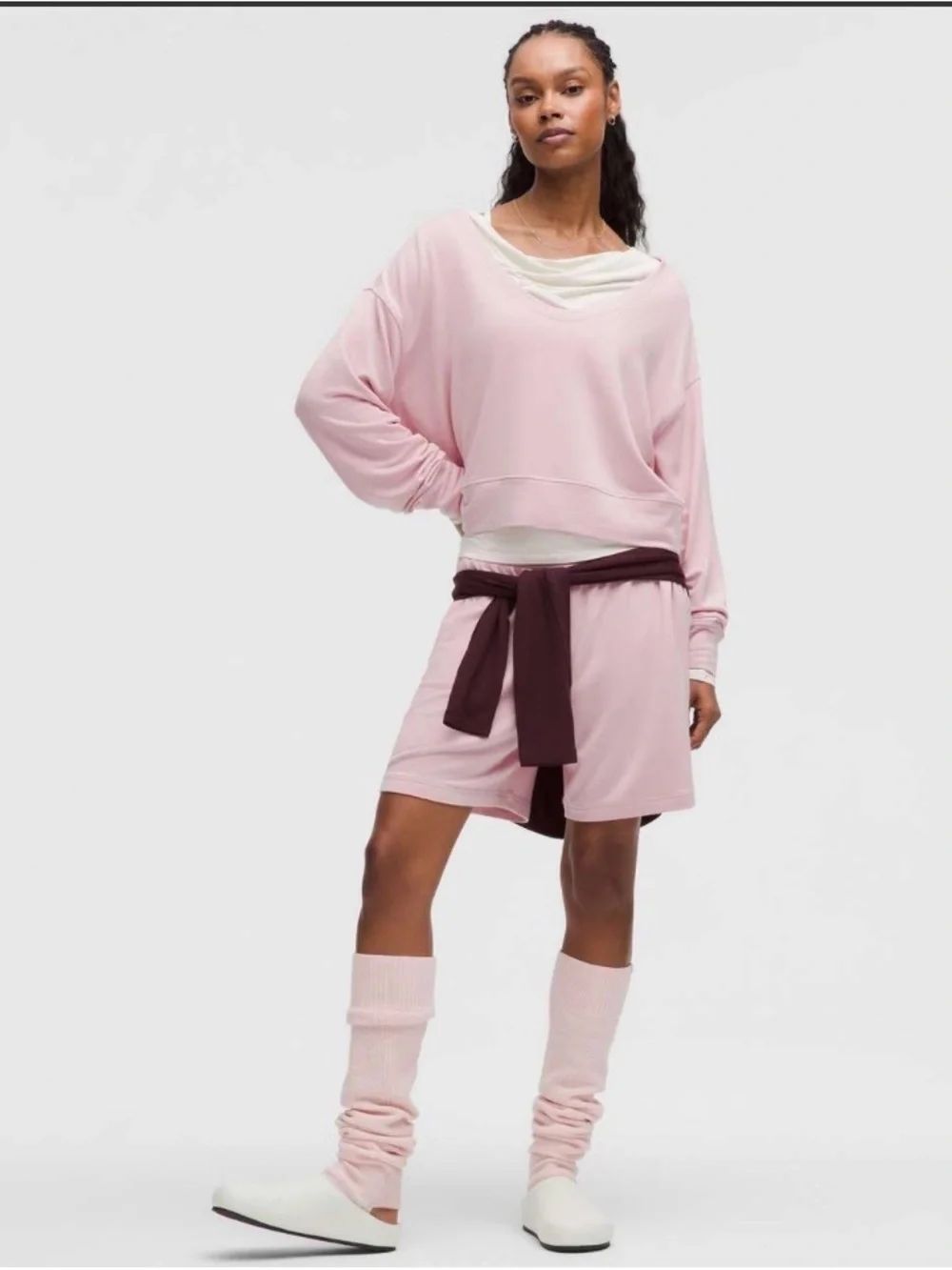 Lululemon BeCalm Scoop-Neck Pullover Pink Haze